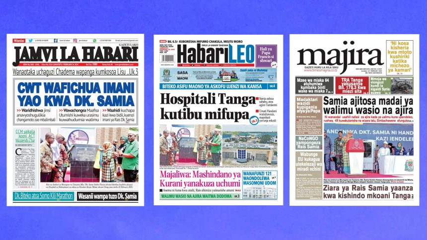 Habari kubwa za Magazeti ya Tanzania leo February 24, 2025