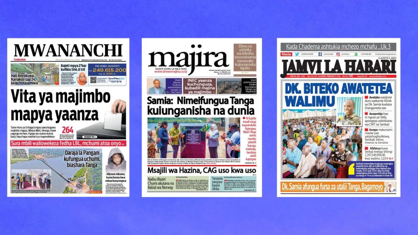 Habari kubwa za Magazeti ya Tanzania leo February 27, 2025